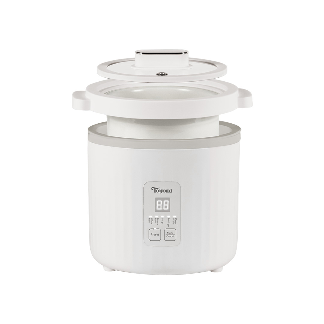 TOYOMI 1.0L Mini Ceramic Slow Cooker/Rice Cooker SC 990