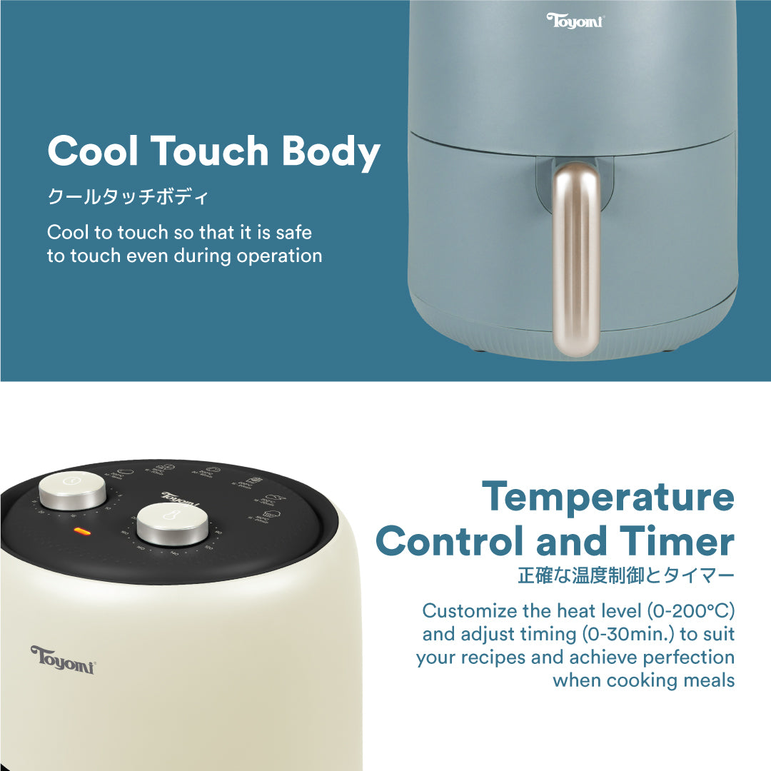 TOYOMI 3.7L Matte Palette Air Fryer AF 3766