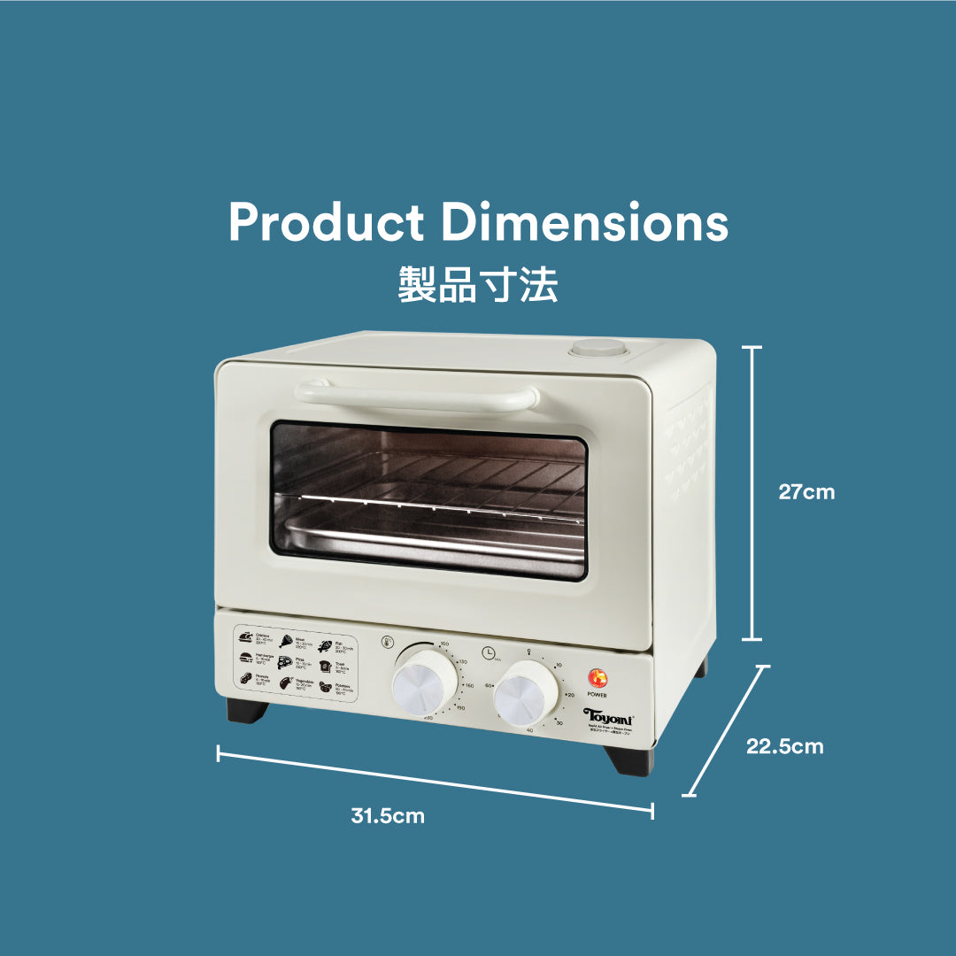 TOYOMI 12L Rapid Air Fryer + Steam Oven AFO 1266ST