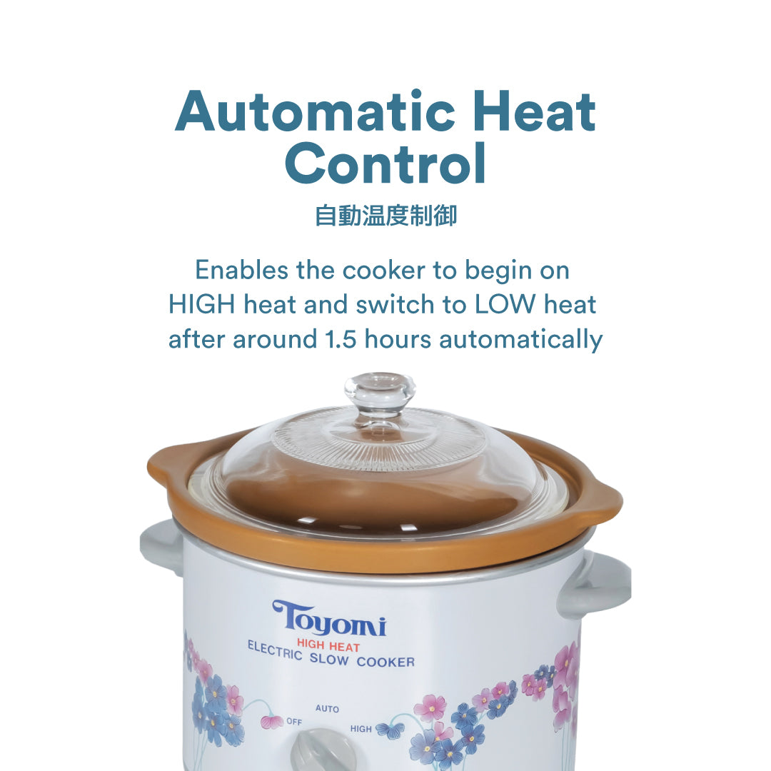 TOYOMI 1.2L Electric High Heat Slow Cooker HH 1500A