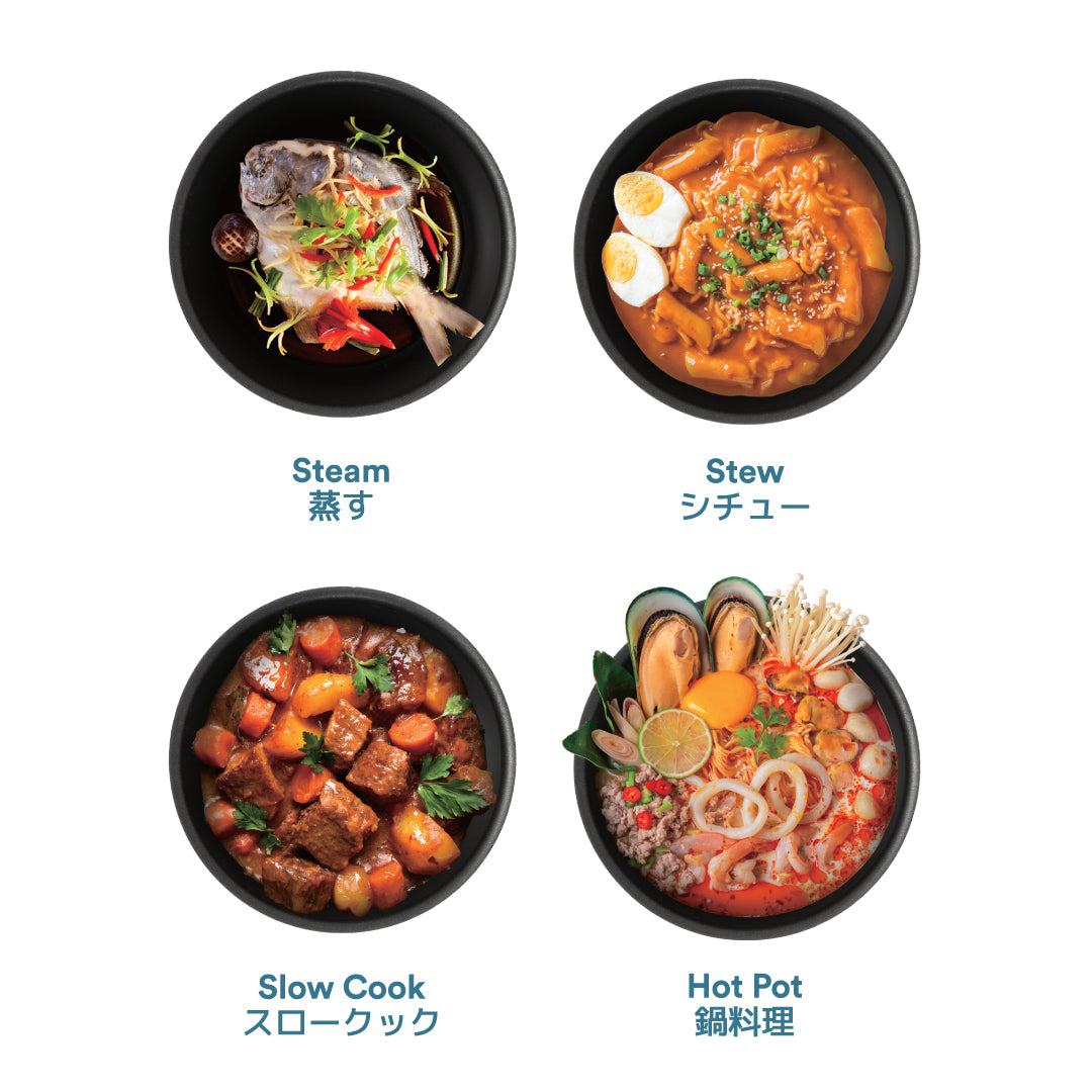 Toyomi 4.0L 4-in-1 Multi Cooker Steamboat Hot Pot MC 4646