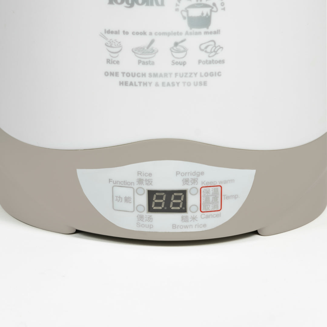 TOYOMI 0.6L Mini Rice Cooker with Stainless Steel Pot RC 616