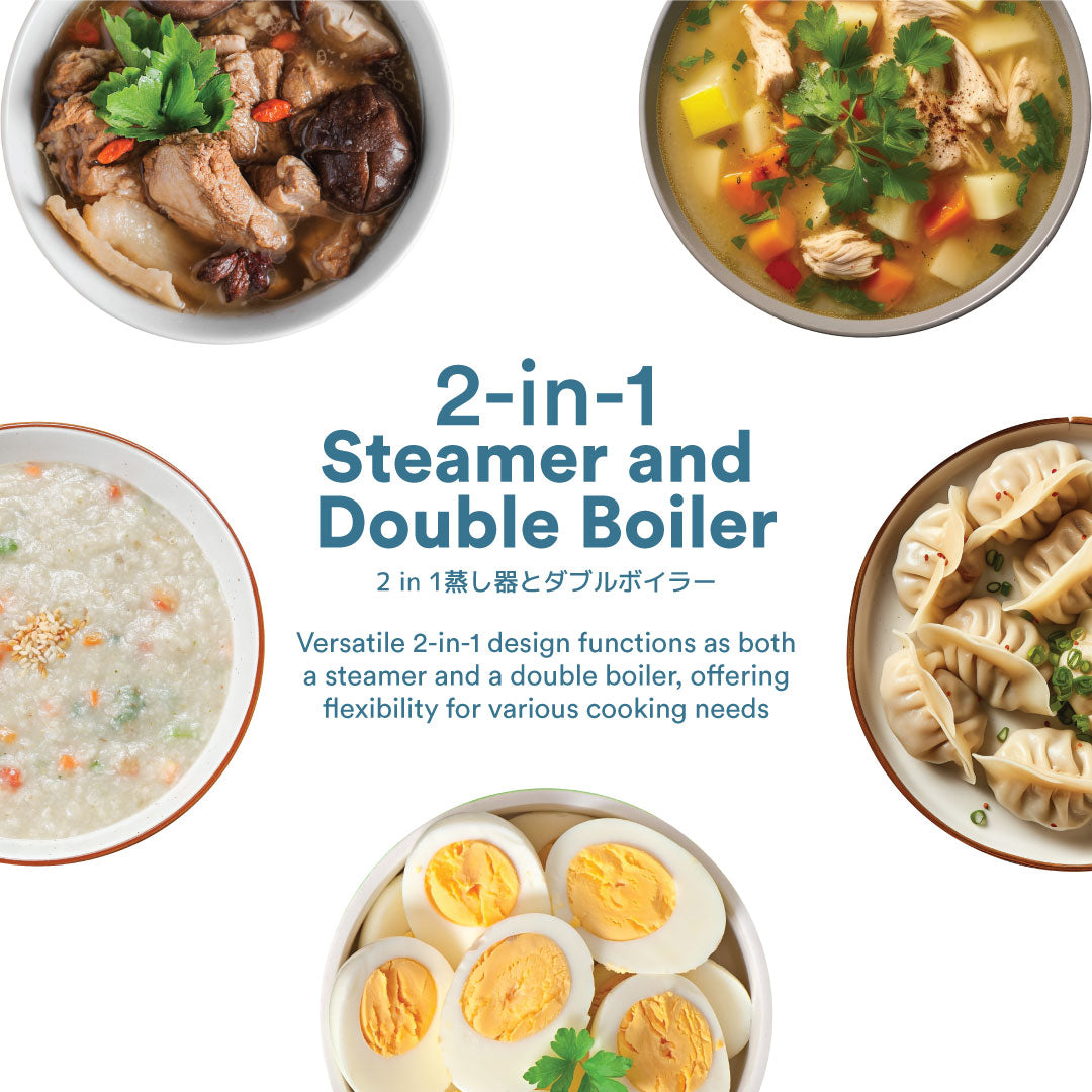 TOYOMI 0.7L Mini Double Boiler Stew Cooker SC 707