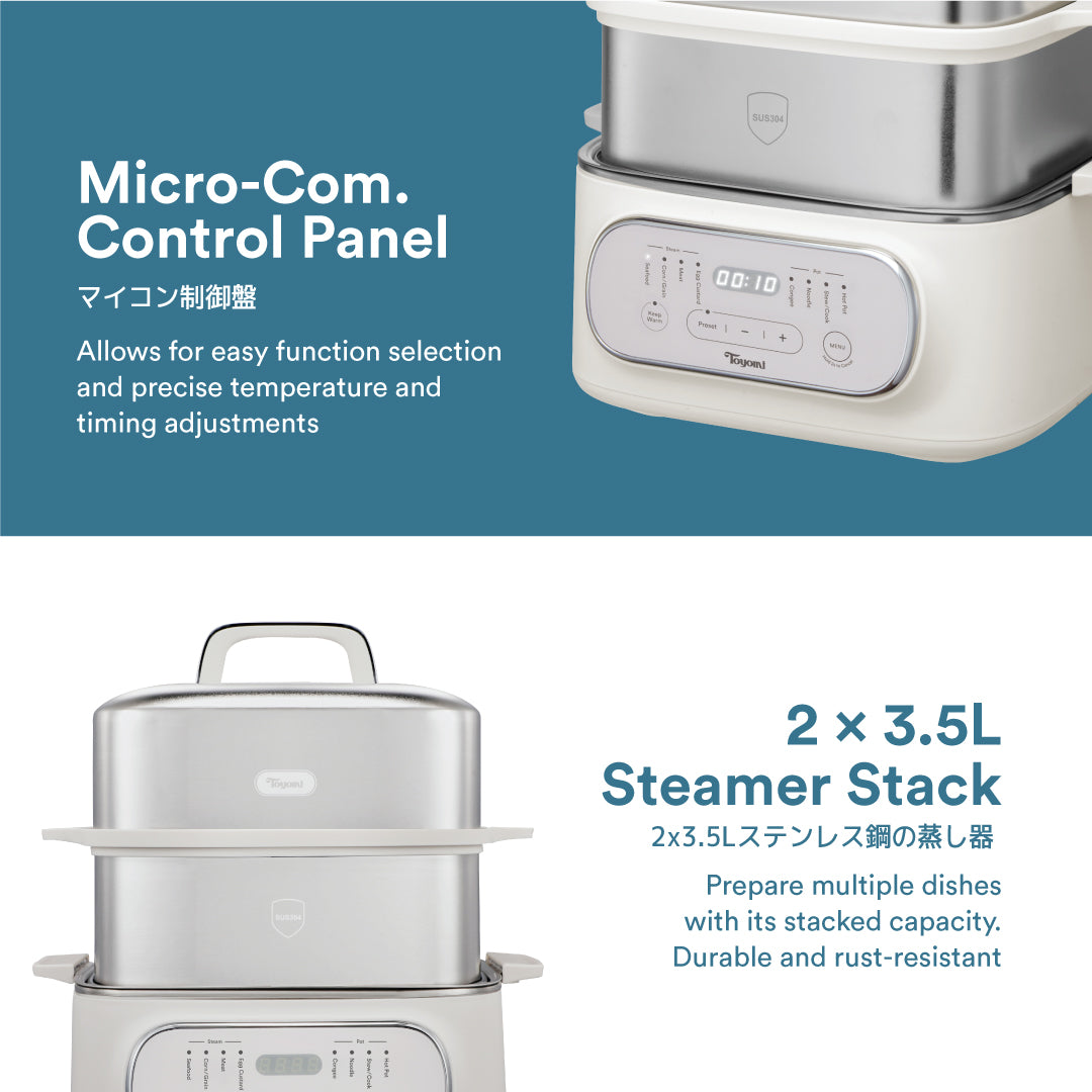 Toyomi Multi-Function Electric Stackable Steamer ST 2318