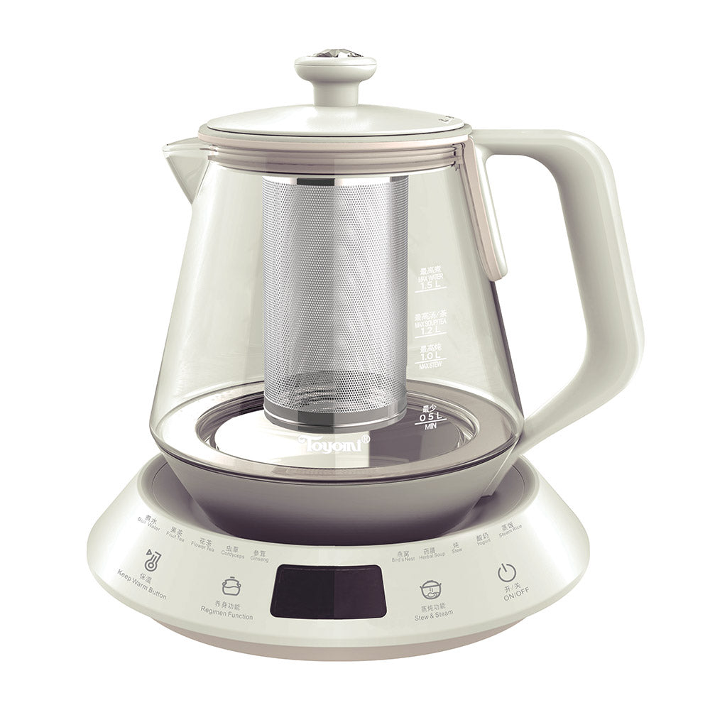 TOYOMI 1.5L Borosilicate Glass Pot WK 1160 - TOYOMI