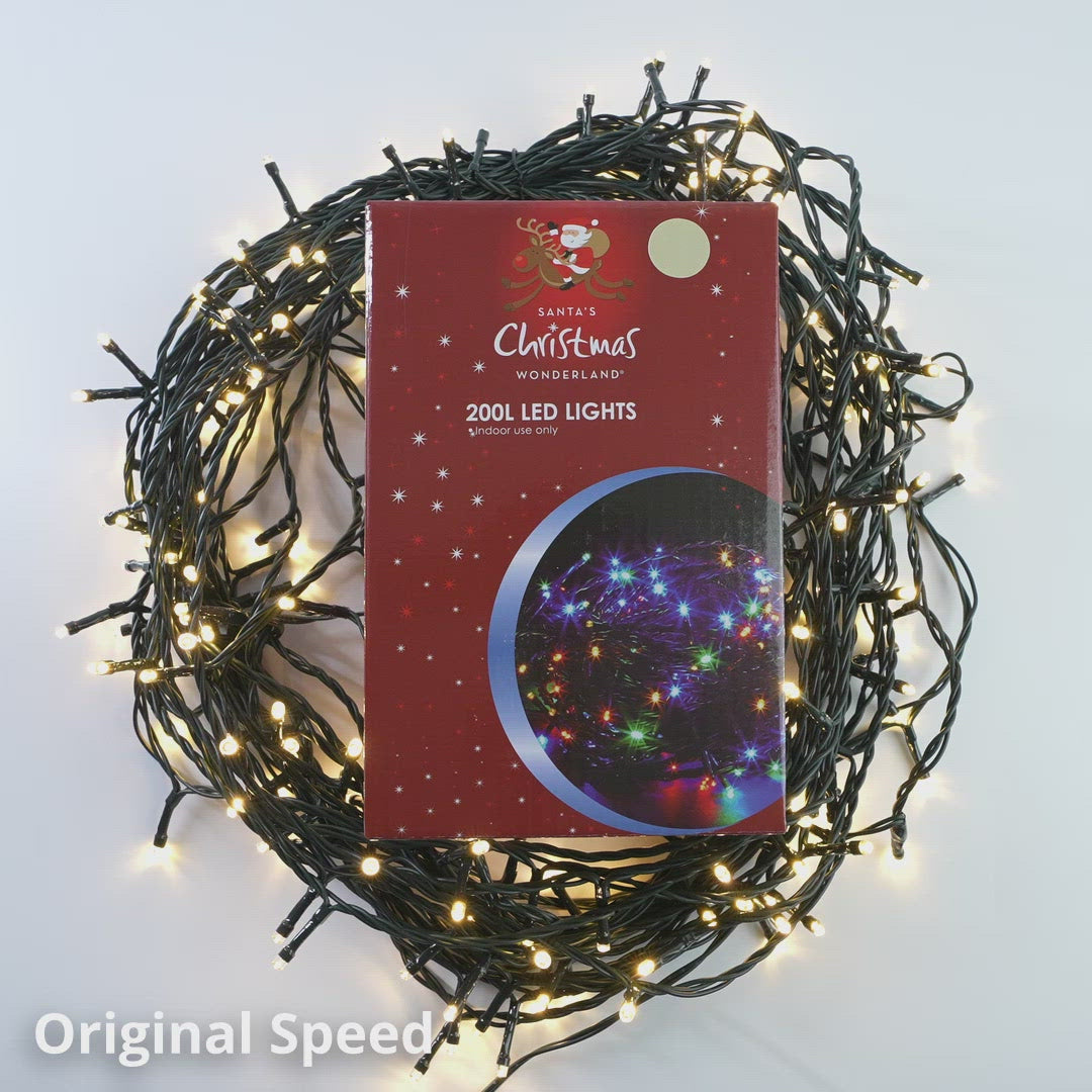 Load and play video in Gallery viewer, NET LED Green Wire Chasing Lights - 200 Lights