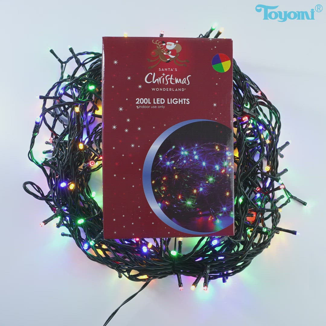 Load and play video in Gallery viewer, NET LED Green Wire Chasing Lights - 200 Lights