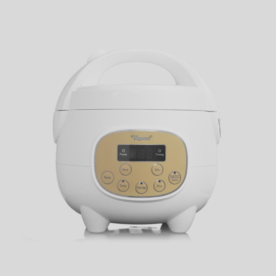 Load and play video in Gallery viewer, TOYOMI 0.75L Electric Rice Cooker / Warmer RC 1603