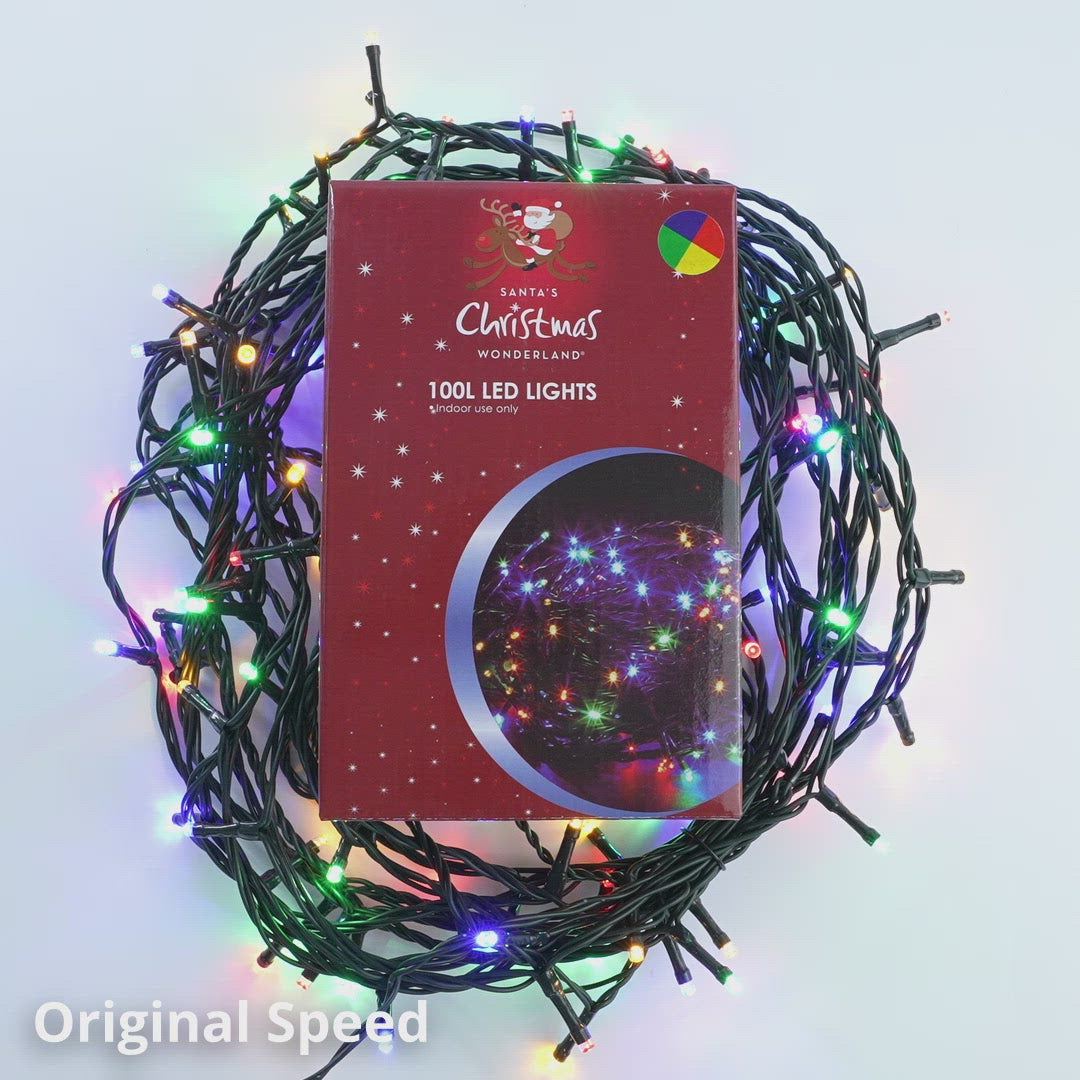 Load and play video in Gallery viewer, NET LED Green Wire Chasing Lights - 100 Lights