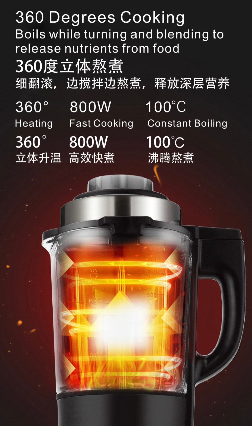 TOYOMI 1.75L Cooking Blender 1000W BLC 4695 - TOYOMI