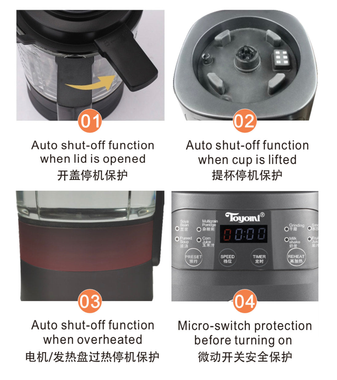 TOYOMI 1.75L Cooking Blender 1000W BLC 4695 - TOYOMI