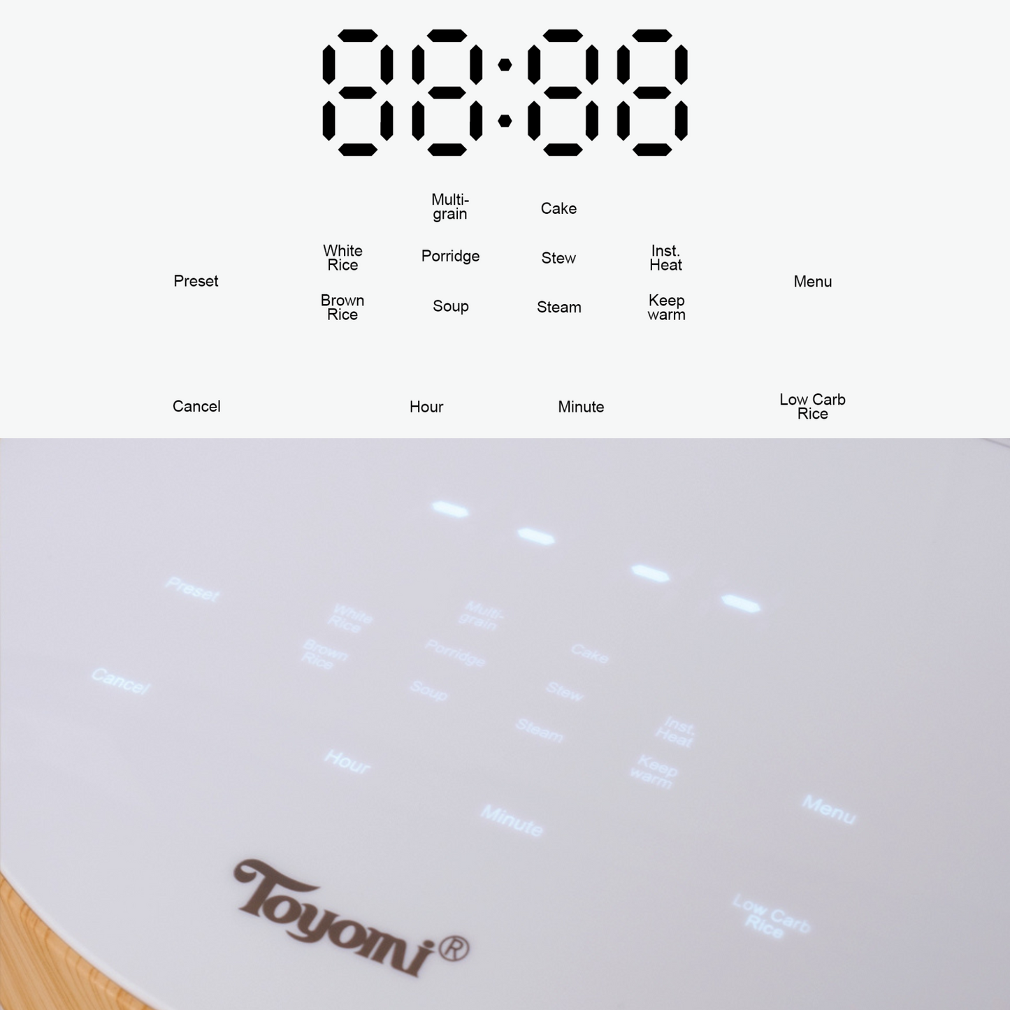 TOYOMI 0.8L SmartDiet Micro-Com. Rice Cooker RC 2090LC - TOYOMI