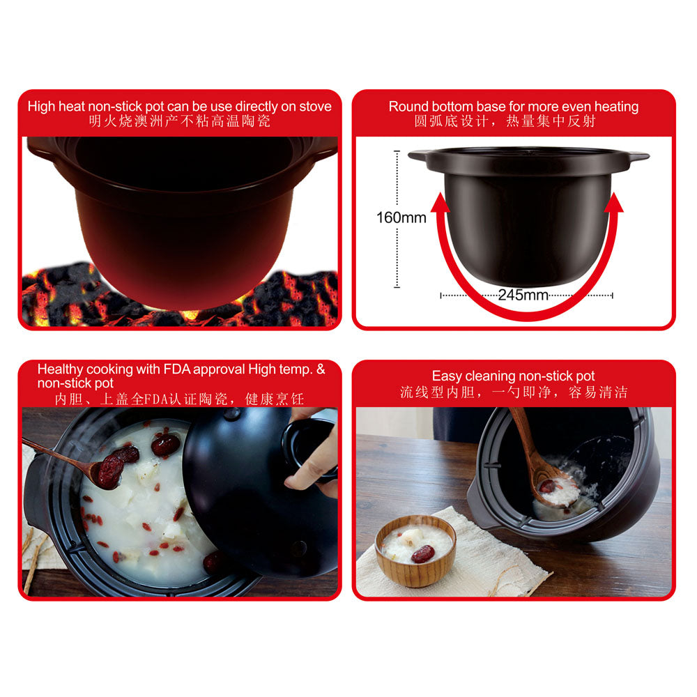 TOYOMI 4.0L Micro-com High Heat Stew Cooker HH 6080 - TOYOMI