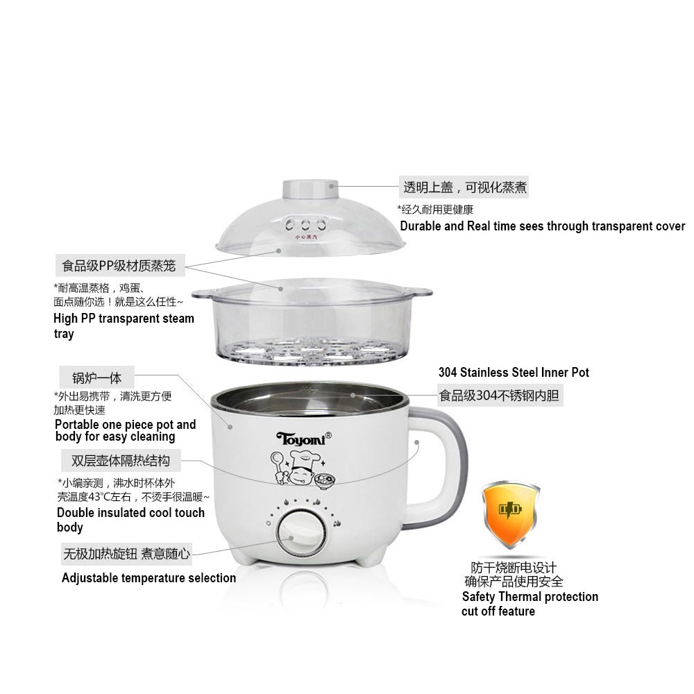 TOYOMI Multi Cooker with Steamer MC 606 - TOYOMI