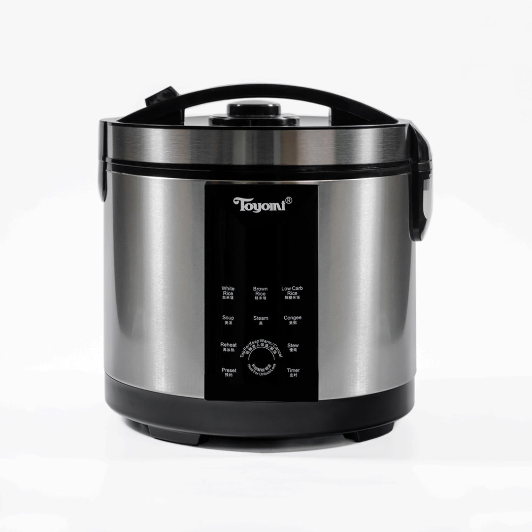 TOYOMI 1.8L Micro-com Low-Carb Stainless Steel Rice Cooker RC 4348SS - TOYOMI