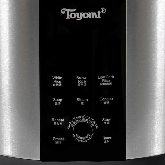 TOYOMI 1.8L Micro-com Low-Carb Stainless Steel Rice Cooker RC 4348SS - TOYOMI