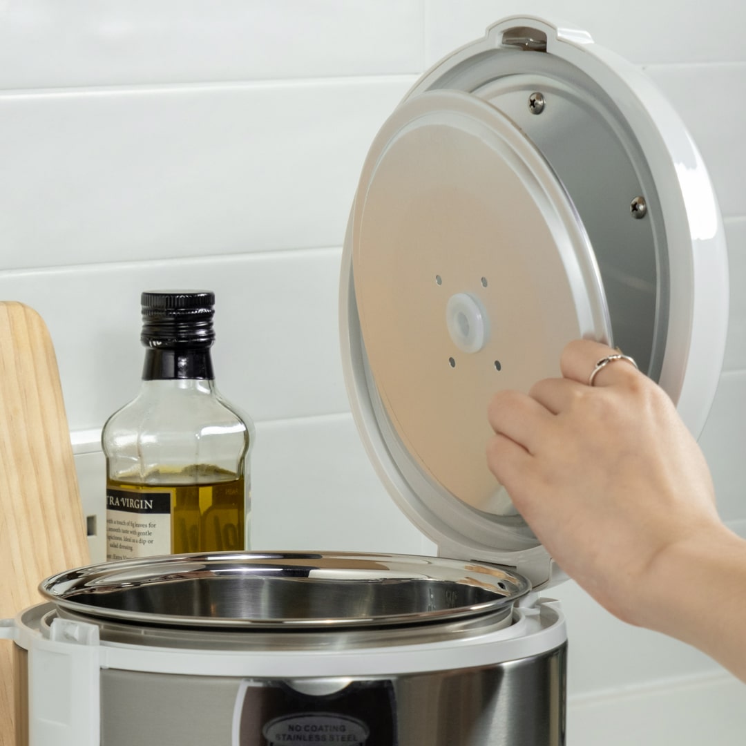 Toyomi 0.8L Electric Rice Cooker & Warmer with Stainless Steel Inner Pot RC 801SS - TOYOMI