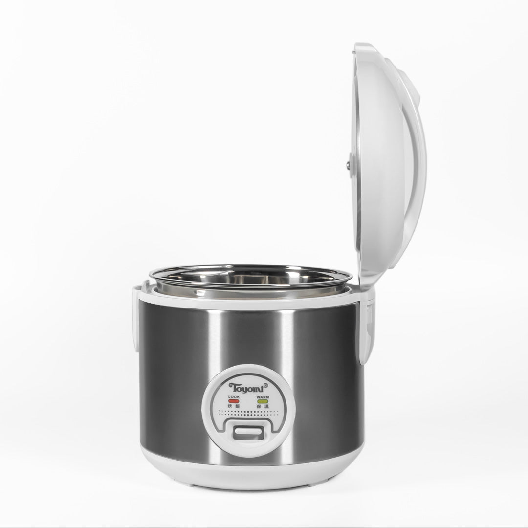 Toyomi 0.8L Electric Rice Cooker & Warmer with Stainless Steel Inner Pot RC 801SS - TOYOMI