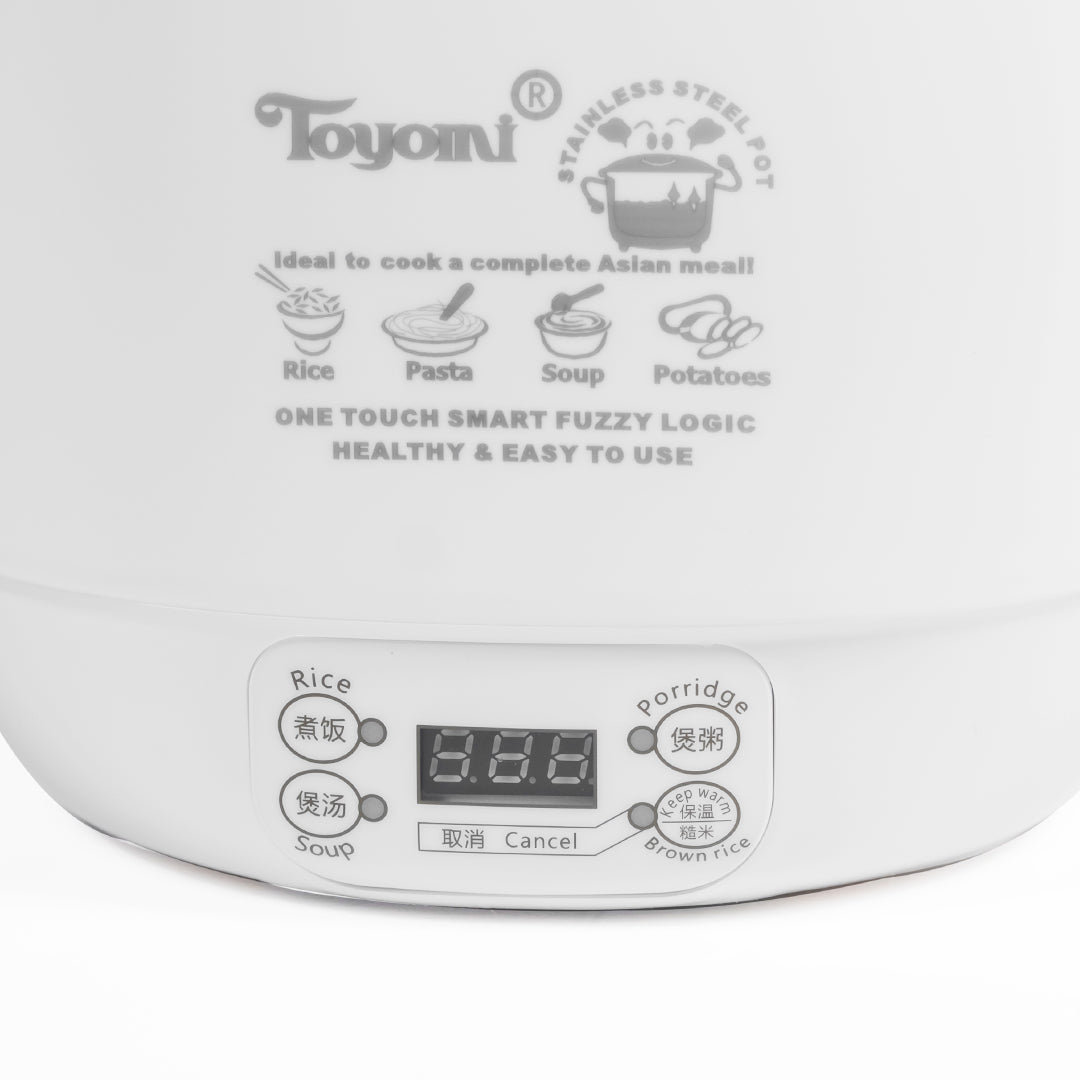 TOYOMI 0.6L Mini Rice Cooker with Duo Pot RC 818 - TOYOMI