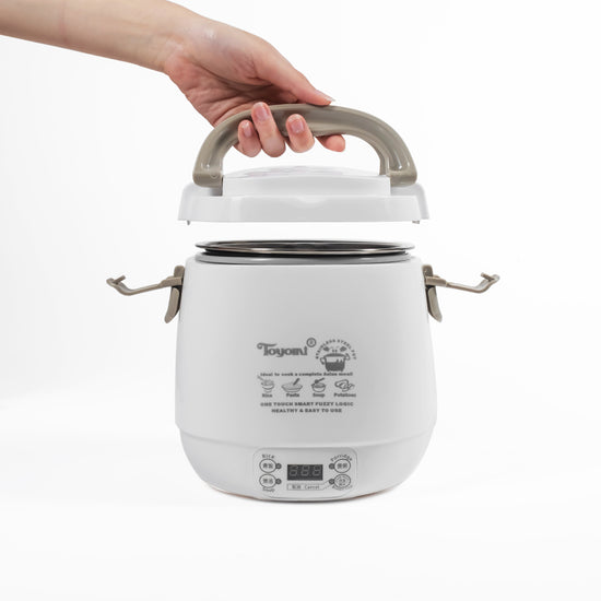 TOYOMI 0.6L Mini Rice Cooker with Duo Pot RC 818 - TOYOMI