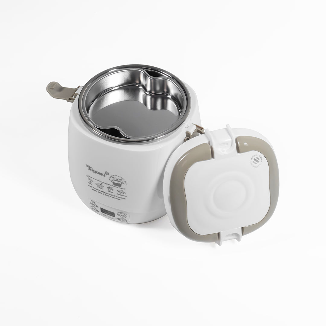 TOYOMI 0.6L Mini Rice Cooker with Duo Pot RC 818 - TOYOMI