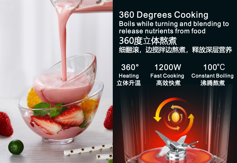 TOYOMI 1.75L Hush Crusher Cooking Blender 1200W BLC 9811 - TOYOMI