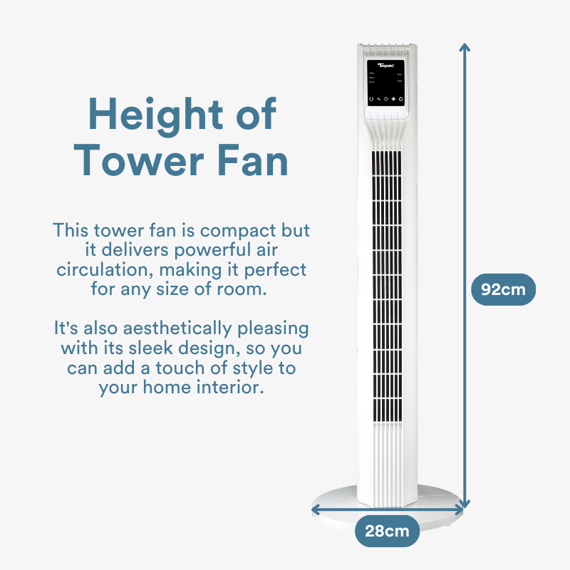 TOYOMI Airy Tower Fan with Remote TW 2103R - TOYOMI
