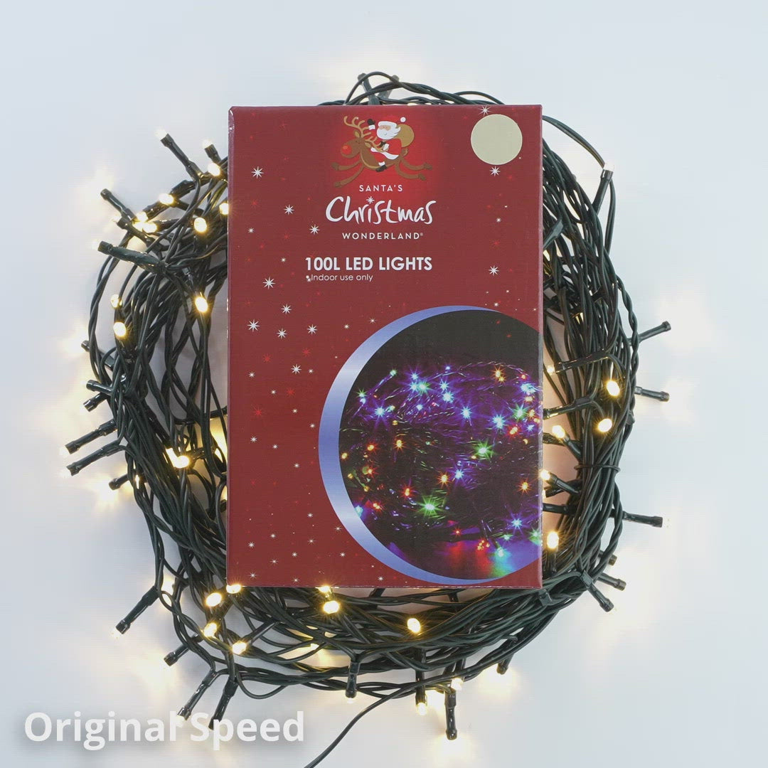 Load and play video in Gallery viewer, NET LED Green Wire Chasing Lights - 100 Lights