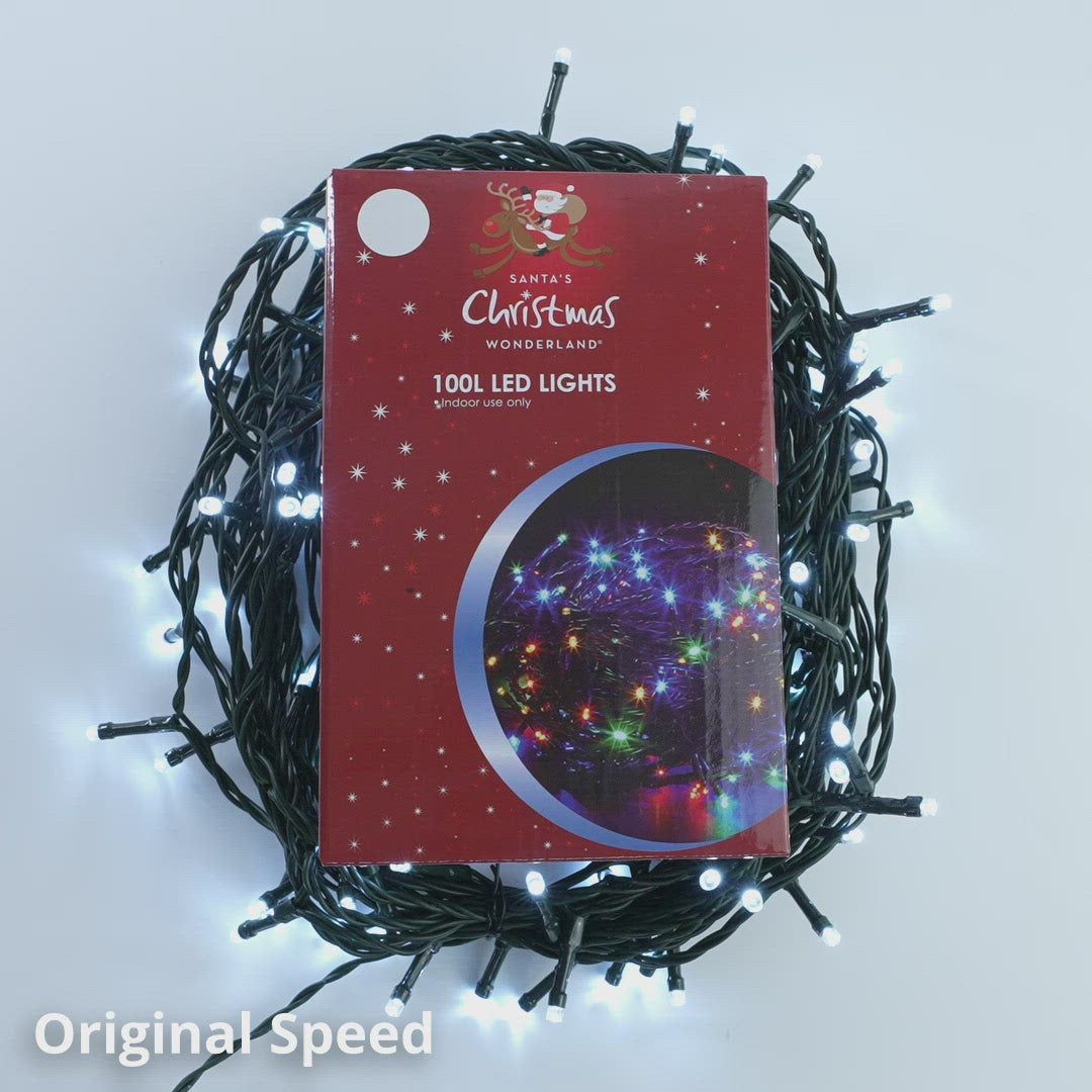 Load and play video in Gallery viewer, NET LED Green Wire Chasing Lights - 100 Lights
