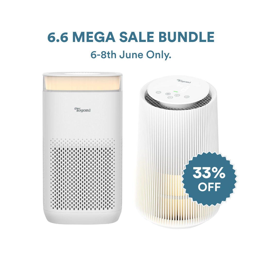 [6.6 SALE] TOYOMI HaloGuard & Haloguard Max HEPA UV Air Purifier AP 7000IT + AP 7300IT Bundle