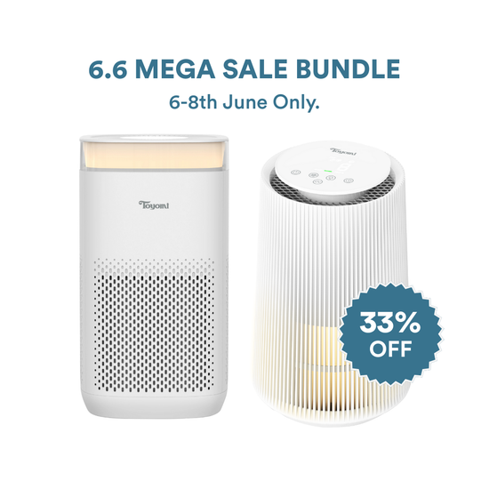 [6.6 SALE] TOYOMI HaloGuard & Haloguard Max HEPA UV Air Purifier AP 7000IT + AP 7300IT Bundle
