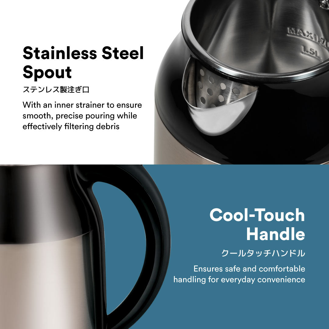 TOYOMI 1.7L S.S. Cordless Water Jug WK 1735