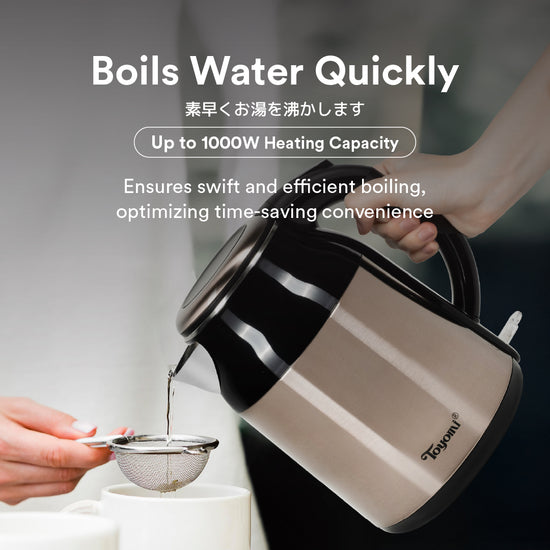 TOYOMI 1.7L S.S. Cordless Water Jug WK 1735