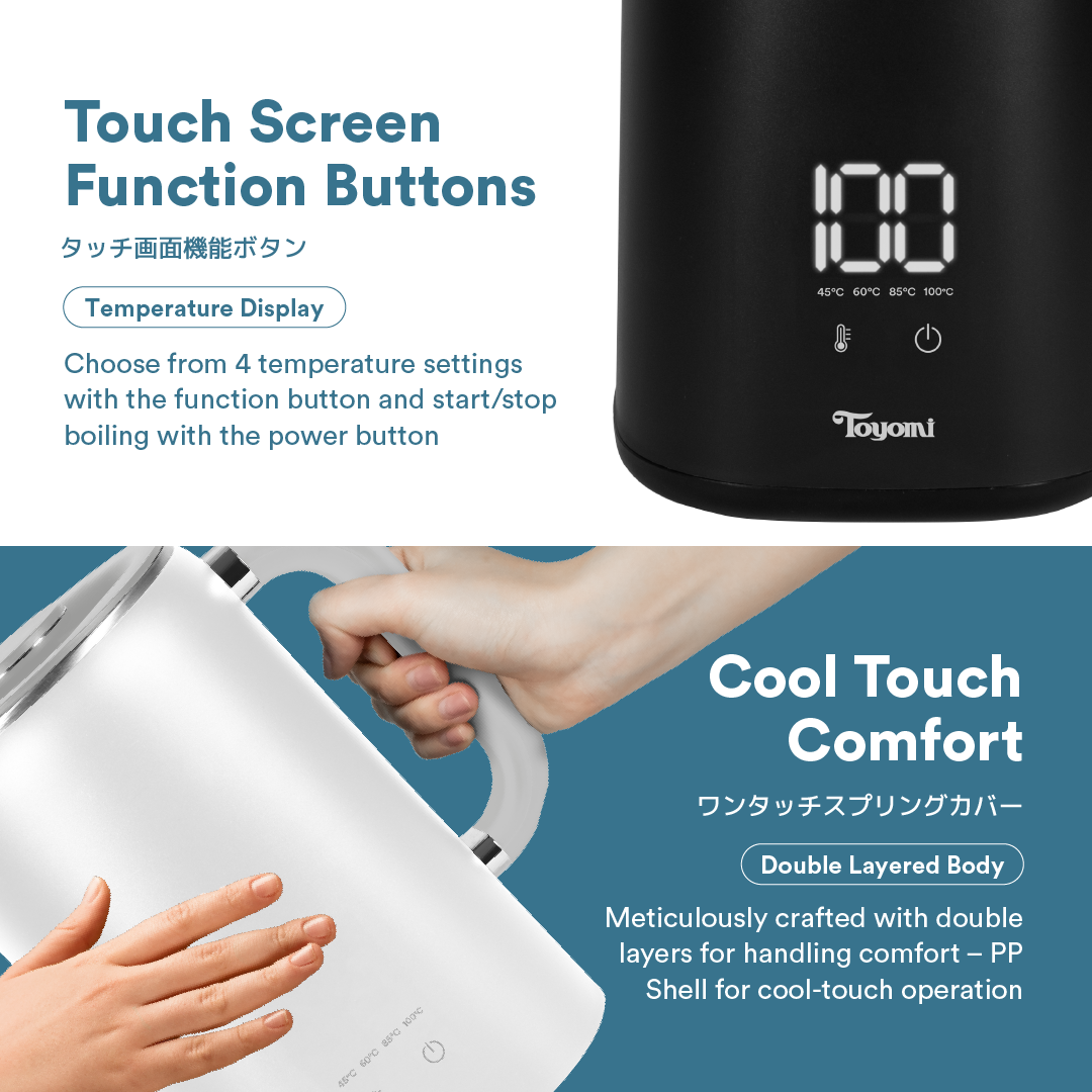 [NEW] TOYOMI Classic Cordless Smart Kettle WK 1795
