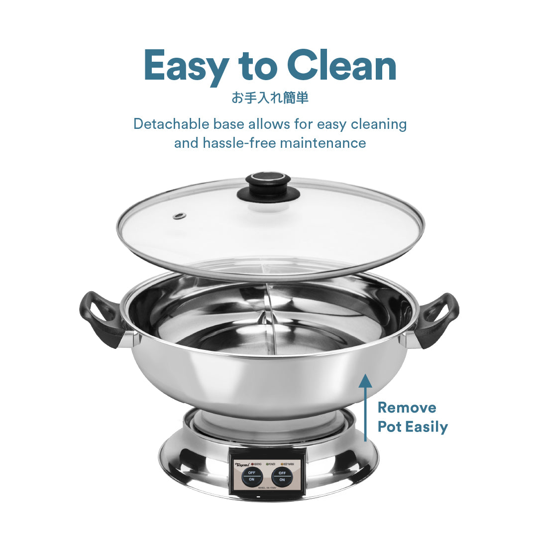 TOYOMI 5.8L Steamboat with Divider HS 172DV