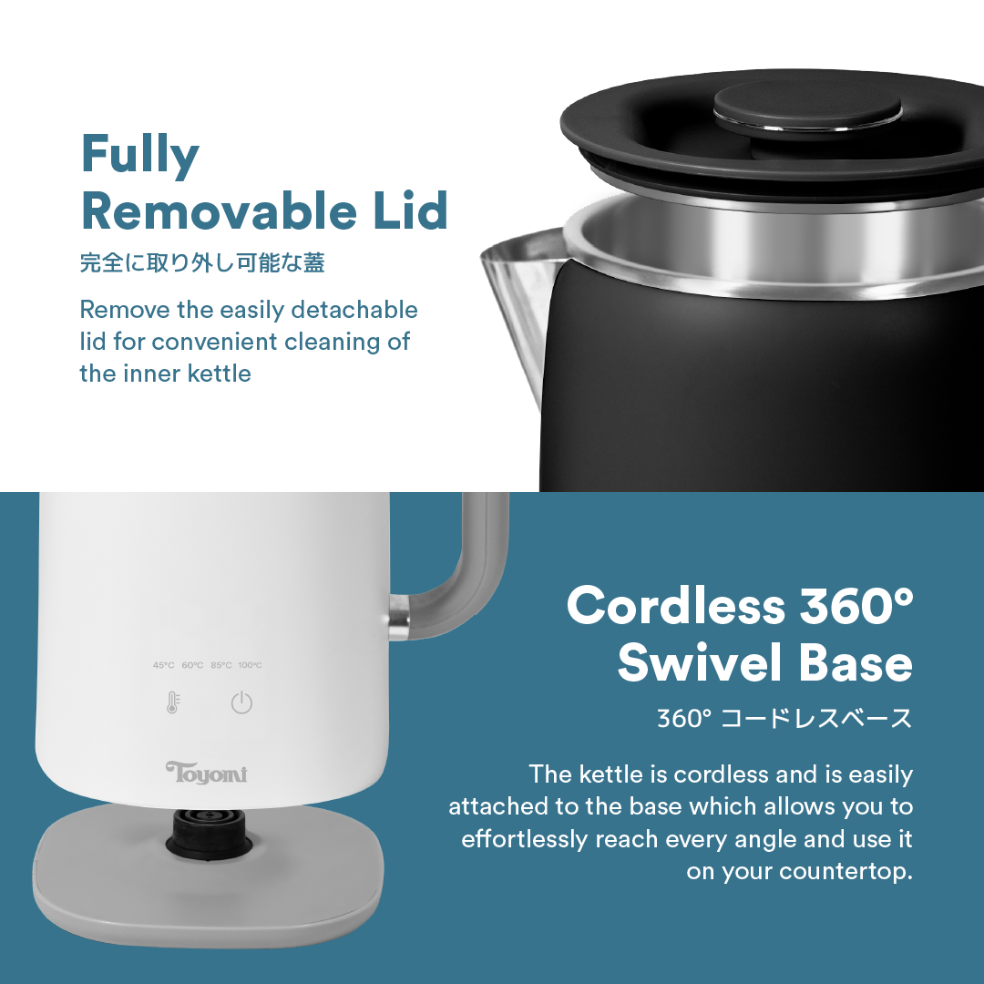 [NEW] TOYOMI Classic Cordless Smart Kettle WK 1795