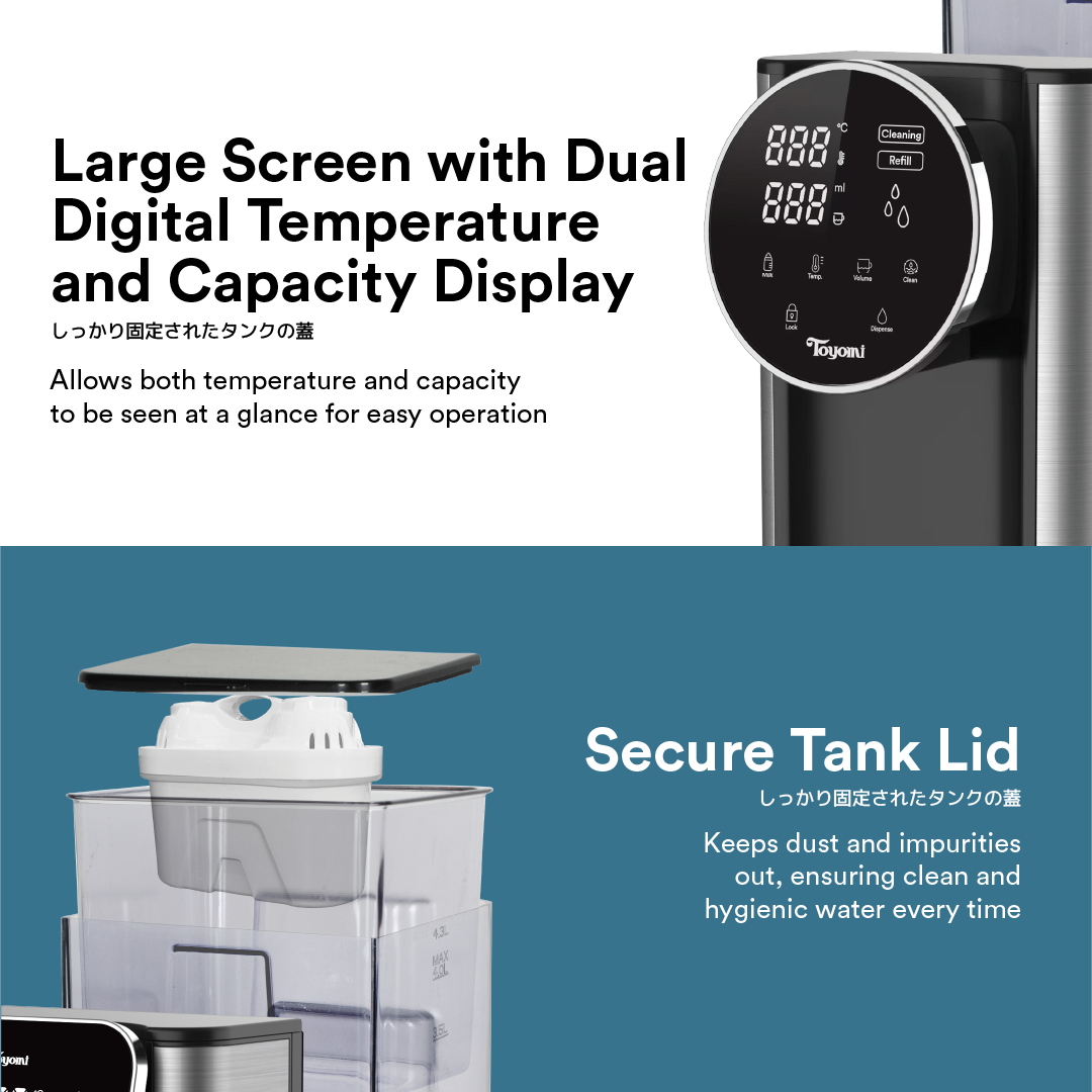 Toyomi InstantBoil 4.3L Filtered Water Dispenser FB 5543F