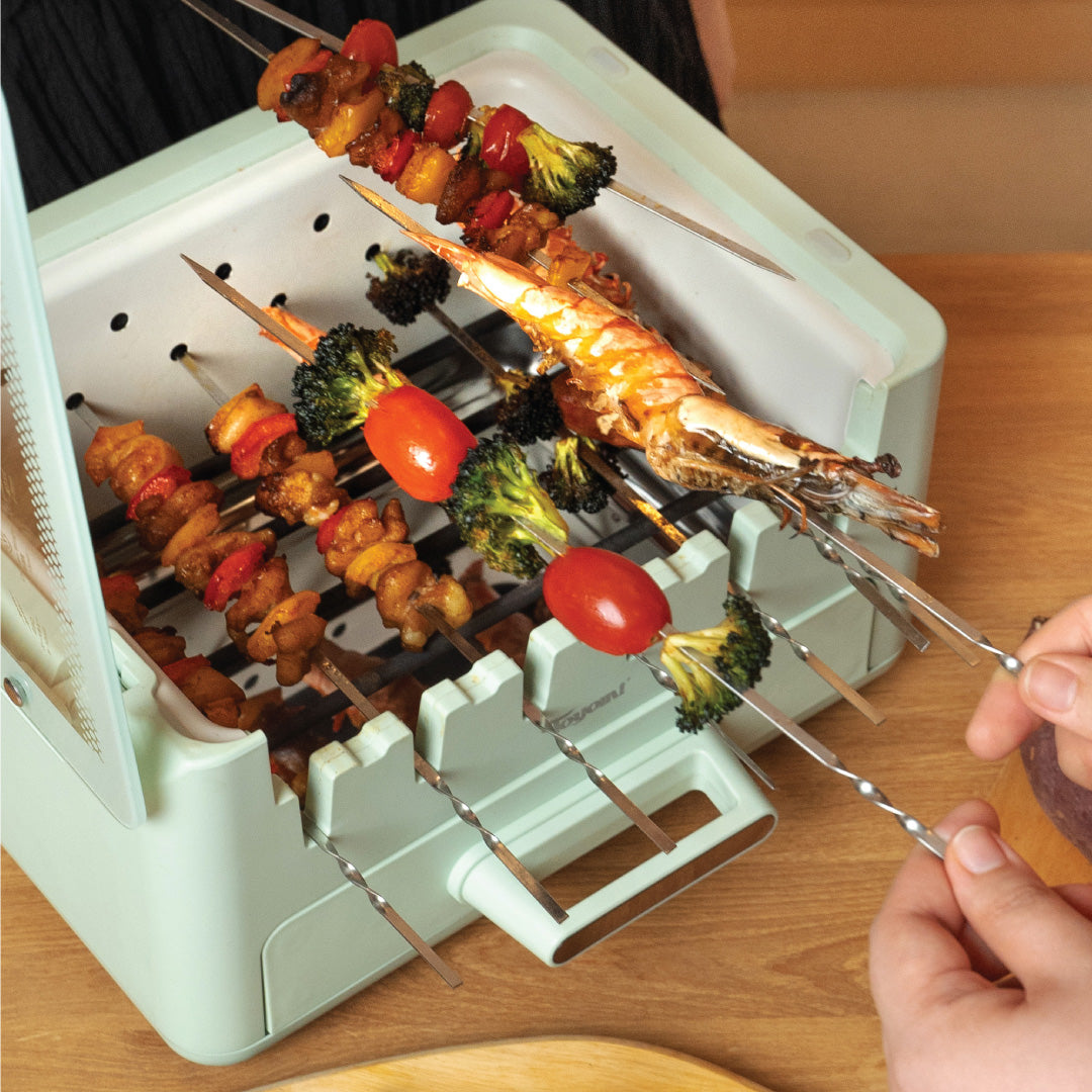 [NEW] TOYOMI 4-in-1 Rotating SkewerPro Grill BBQS 3000