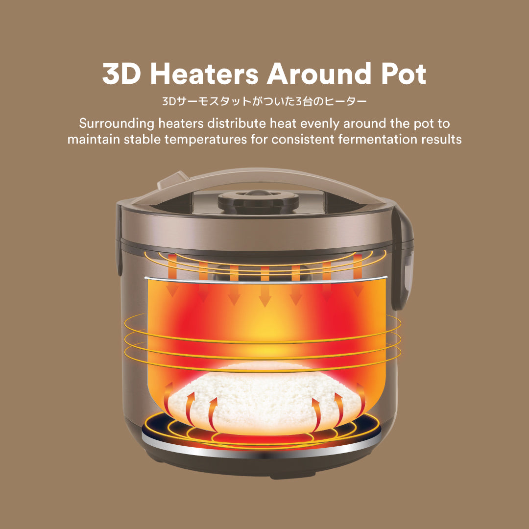 TOYOMI 5.0L Multi Healthy Fermentation Micro-com Pot (Black Garlic Maker) BGM 8810