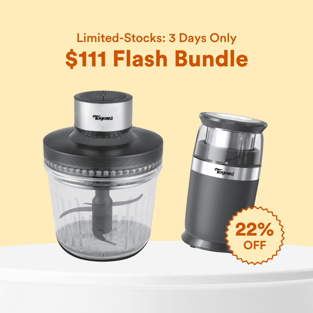 [11.11 Sale] Toyomi Electric Chopper EC 789 + Toyomi Wet & Dry Grinder EG 775 Bundle