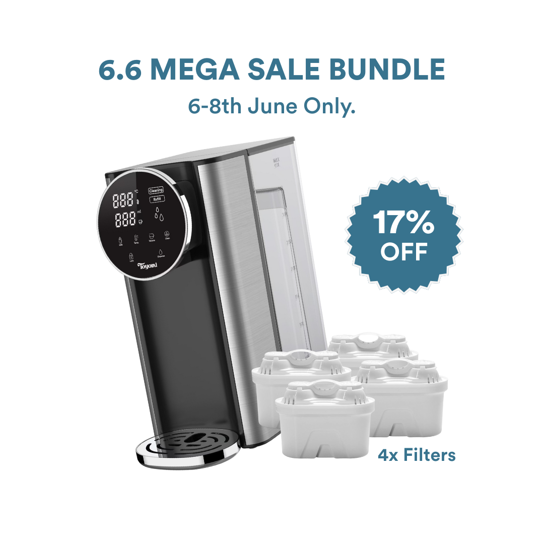 [6.6 SALE] FB 5543F + 4x Filters Bundle | TOYOMI InstantBoil 4.3L Filtered Water Dispenser