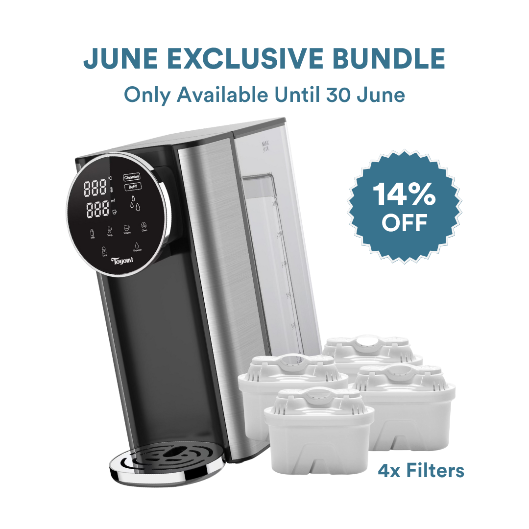 [BEST] FB 5543F + 4x Filters Bundle | TOYOMI InstantBoil 4.3L Filtered Water Dispenser