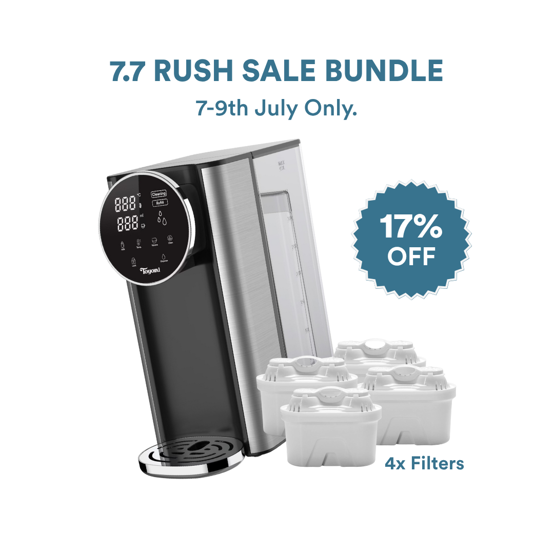 [7.7 SALE] FB 5543F + 4x Filters Bundle | TOYOMI InstantBoil 4.3L Filtered Water Dispenser