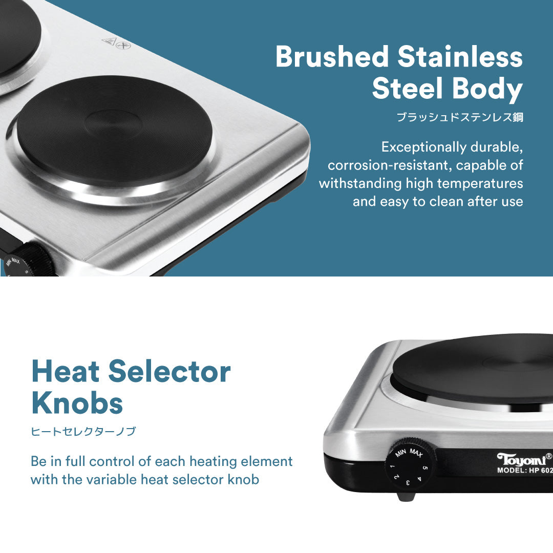 TOYOMI Double Hot Plate HP 602