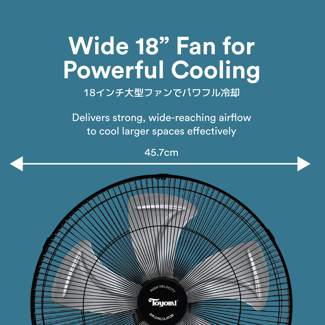 TOYOMI 18" High Velocity Fan PSF 1870