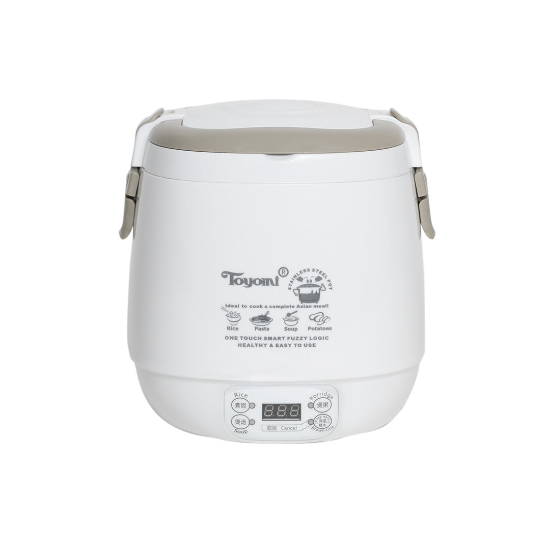 TOYOMI 0.6L Mini Rice Cooker with Duo Pot RC 818