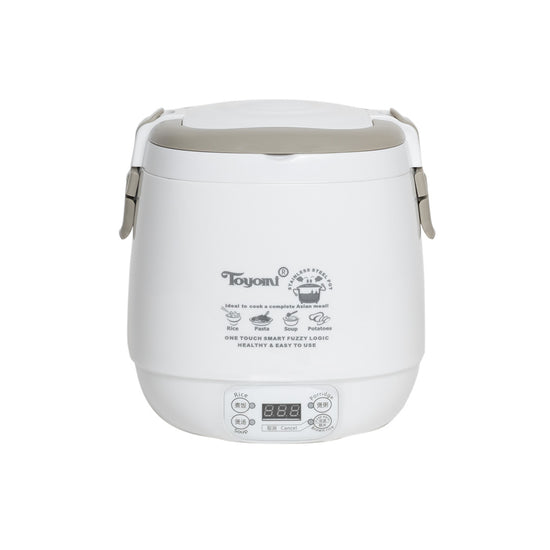 TOYOMI 0.6L Mini Rice Cooker with Duo Pot RC 818