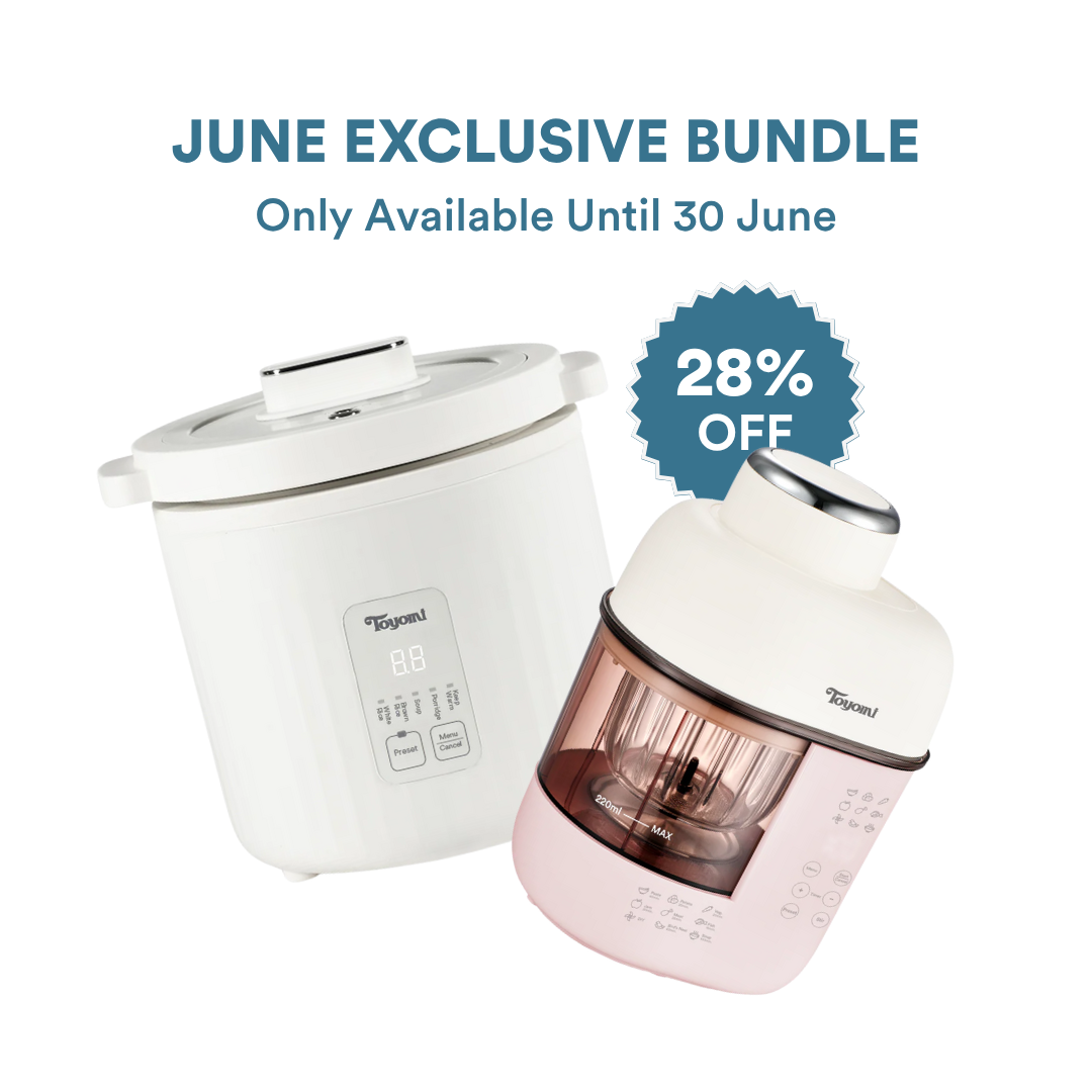 [HOT] TOYOMI All-In-One Baby Food Maker BBF 7003 + 1.0L Mini Ceramic Slow Cooker/Rice Cooker SC 990 Bundle