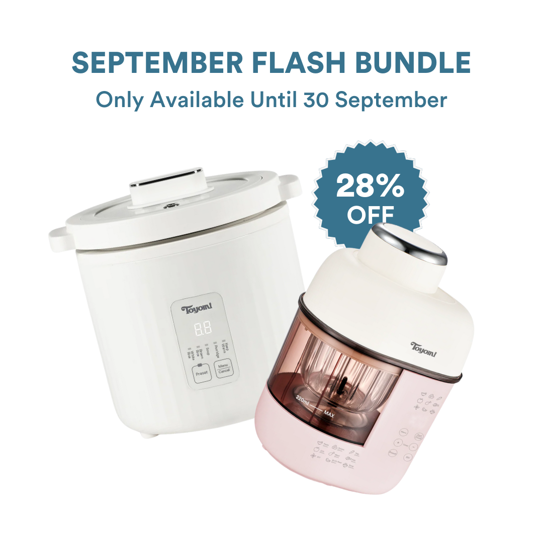[FLASH] TOYOMI All-In-One Baby Food Maker BBF 7003 + 1.0L Mini Ceramic Slow Cooker/Rice Cooker SC 990 Bundle