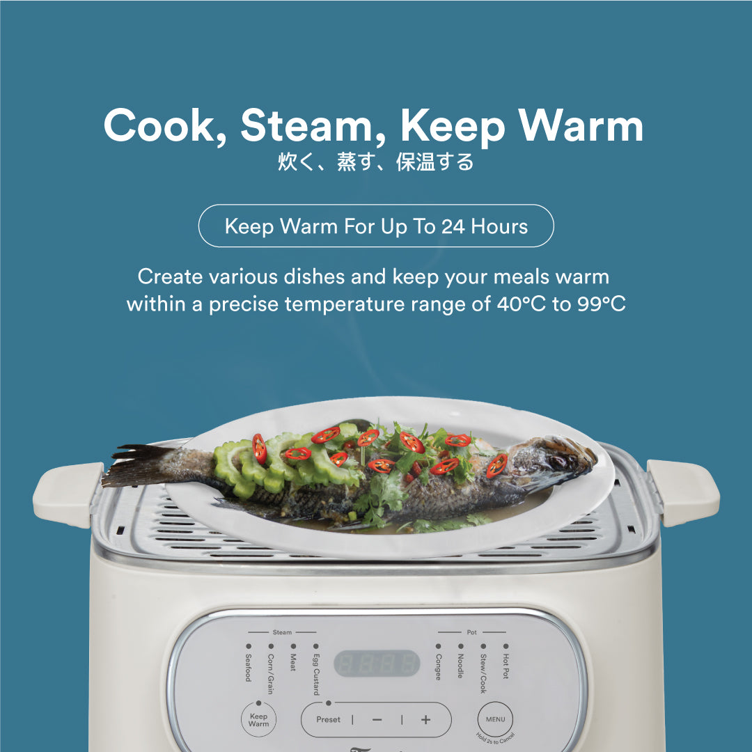 Load image into Gallery viewer, Toyomi Multi-Function Electric Stackable Steamer ST 2318
